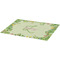 Tropical Leaves Border Burlap Placemat (Angle View)