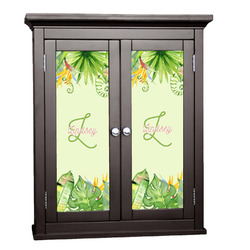Tropical Leaves Border Cabinet Decal - Small (Personalized)