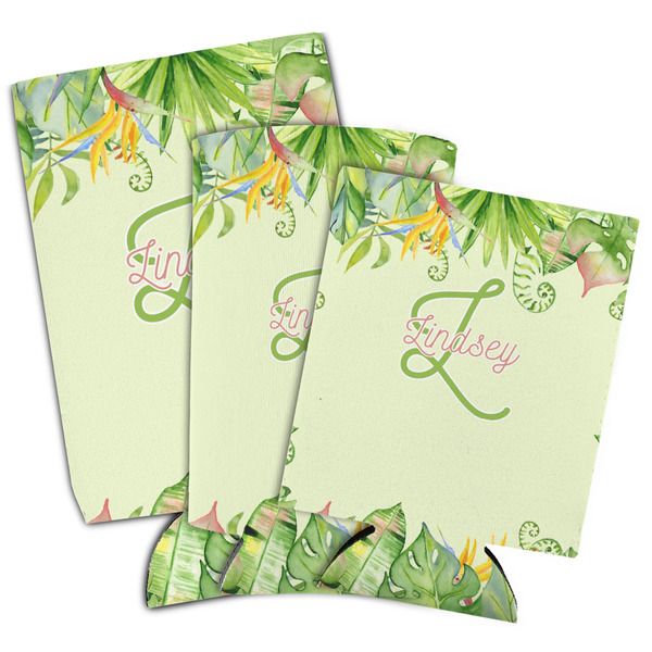 Tropical Leaves Border Can Coolers - PARENT/MAIN