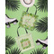 Tropical Leaves Border Canvas Tote Lifestyle Front and Back- 13x13