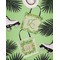 Tropical Leaves Border Canvas Tote Lifestyle Front and Back