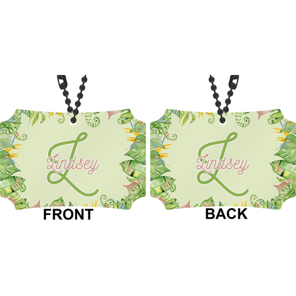Tropical Leaves Border Car Ornament - Berlin (Approval)
