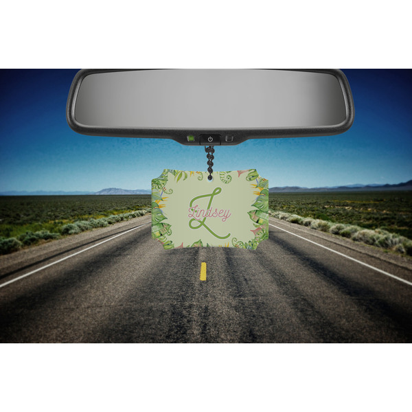 Tropical Leaves Border Car Ornament - Berlin (Road)