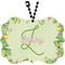Tropical Leaves Border Rear View Mirror Decor (Personalized)