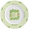 Tropical Leaves Border Ceramic Dinner Plates (Set of 4) (Personalized)