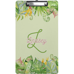 Tropical Leaves Border Clipboard (Legal Size) (Personalized)