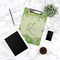Tropical Leaves Border Clipboard - Lifestyle Photo