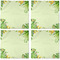 Tropical Leaves Border Cloth Napkins - Personalized Dinner (APPROVAL) Set of 4
