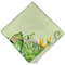 Tropical Leaves Border Cloth Napkins - Personalized Dinner (Folded Four Corners)