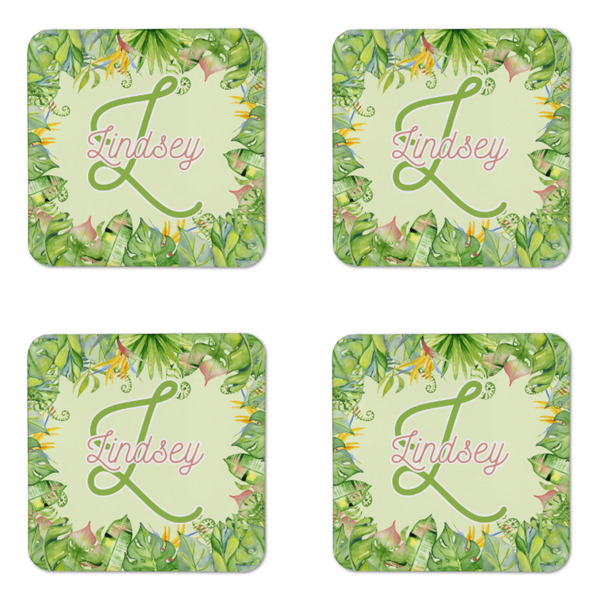 Tropical Leaves Border Coaster Set - APPROVAL