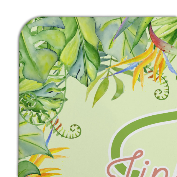 Tropical Leaves Border Coaster Set - DETAIL