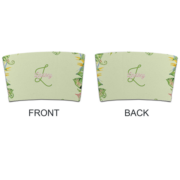 Tropical Leaves Border Coffee Cup Sleeve - APPROVAL