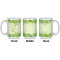 Tropical Leaves Border Coffee Mug - 15 oz - White APPROVAL