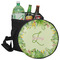Tropical Leaves Border Collapsible Personalized Cooler & Seat