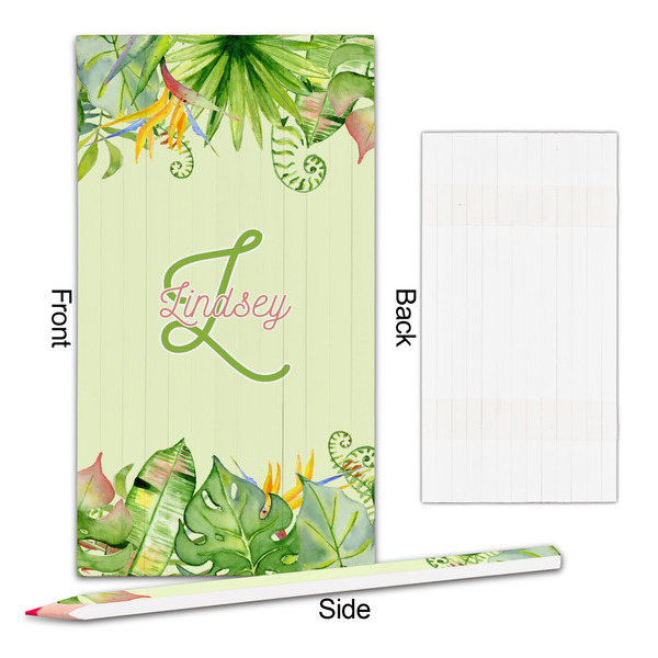 Tropical Leaves Border Colored Pencils - Approval