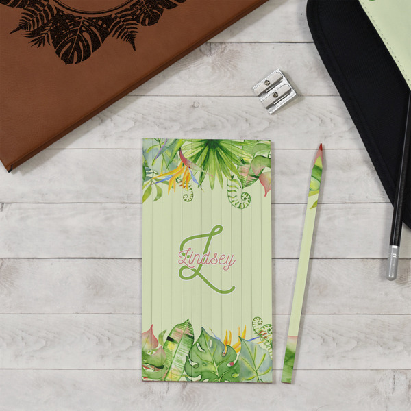 Tropical Leaves Border Colored Pencils - In Context