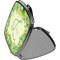 Tropical Leaves Border Compact Mirror (Side View)