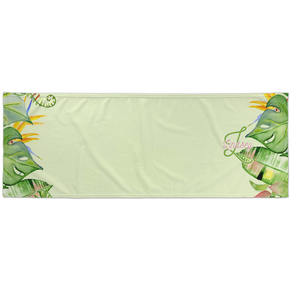 Tropical Leaves Border Cooling Towel- Approval