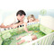 Tropical Leaves Border Crib - Baby and Parents