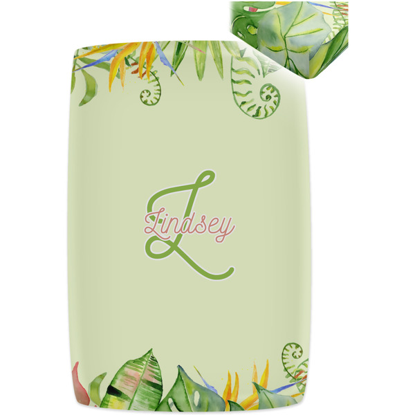 Tropical Leaves Border Crib Fitted Sheet - Apvl
