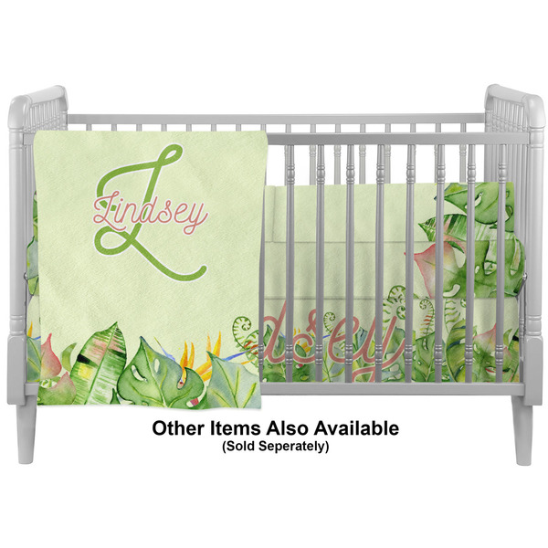 Tropical Leaves Border Crib - Profile Sold Seperately