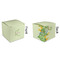 Tropical Leaves Border Cubic Gift Box - Approval