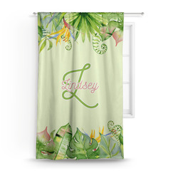 Tropical Leaves Border Curtain