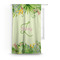 Tropical Leaves Border Curtain With Window and Rod