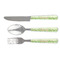 Tropical Leaves Border Cutlery Set - FRONT