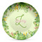 Tropical Leaves Border DecoPlate Oven and Microwave Safe Plate - Main