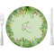 Tropical Leaves Border Dinner Plate