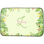 Tropical Leaves Border Dish Drying Mat (Personalized)