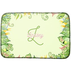 Tropical Leaves Border Dish Drying Mat (Personalized)