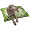 Tropical Leaves Border Dog Bed - Large LIFESTYLE