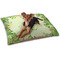 Tropical Leaves Border Dog Bed - Small LIFESTYLE