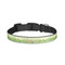 Tropical Leaves Border Dog Collar - Small - Front