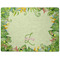 Tropical Leaves Border Dog Food Mat - Medium without bowls