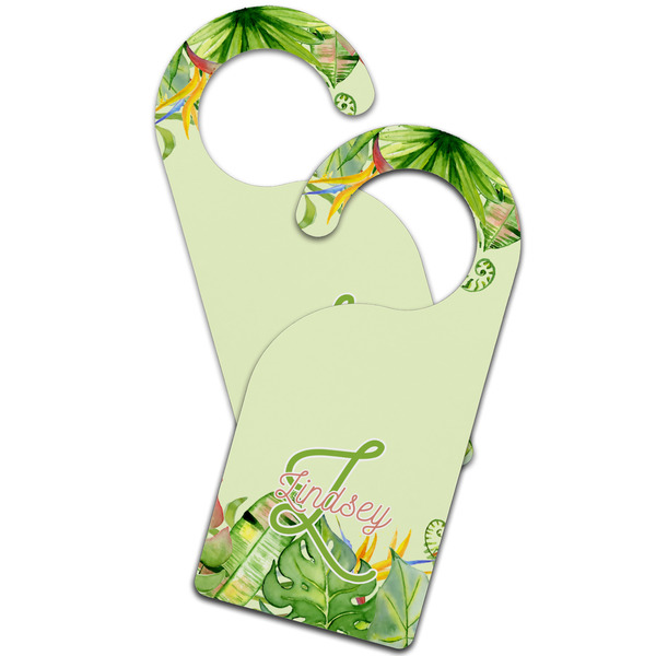 Tropical Leaves Border Door Hanger - MAIN