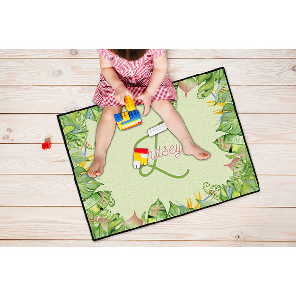 Tropical Leaves Border Door Mats - LIFESTYLE kid
