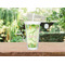 Tropical Leaves Border Double Wall Tumbler with Straw Lifestyle