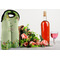 Tropical Leaves Border Double Wine Tote - LIFESTYLE (new)
