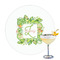 Tropical Leaves Border Drink Topper - Large - Single with Drink