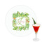 Tropical Leaves Border Drink Topper - Medium - Single with Drink