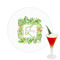 Tropical Leaves Border Printed Drink Topper -  2.5" (Personalized)