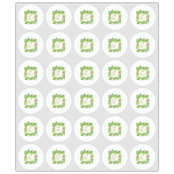 Tropical Leaves Border Drink Topper - XSmall - Set of 30