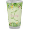 Tropical Leaves Border Pint Glass - Full Color - Front View