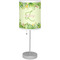 Tropical Leaves Border Lamp with Drum Shade (Personalized)