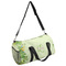 Tropical Leaves Border Duffle bag with side mesh pocket