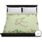 Tropical Leaves Border Duvet Cover - King (Personalized)