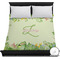 Tropical Leaves Border Duvet Cover - Full / Queen (Personalized)
